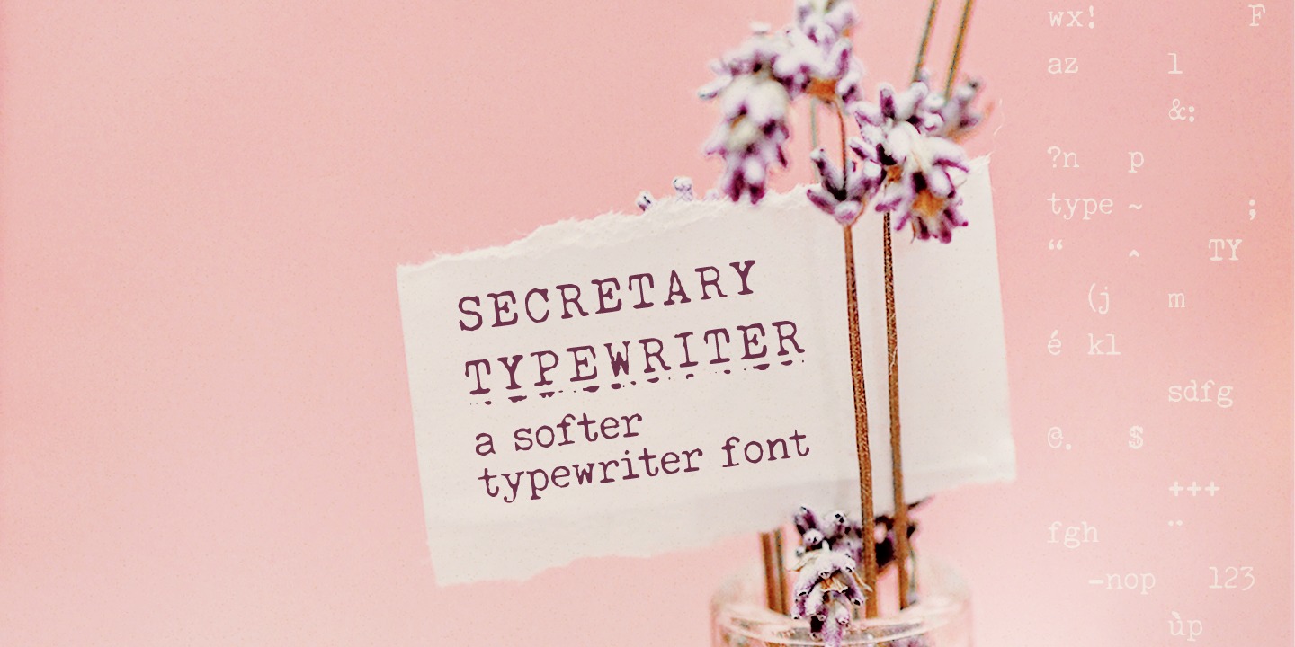 Пример шрифта Secretary Typewriter